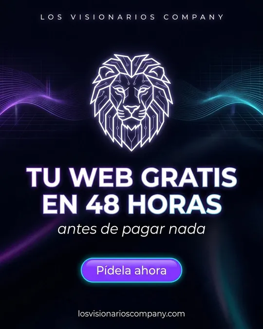 Los Visionarios Company: tu página web gratis en 48 horas, antes de pagar nada